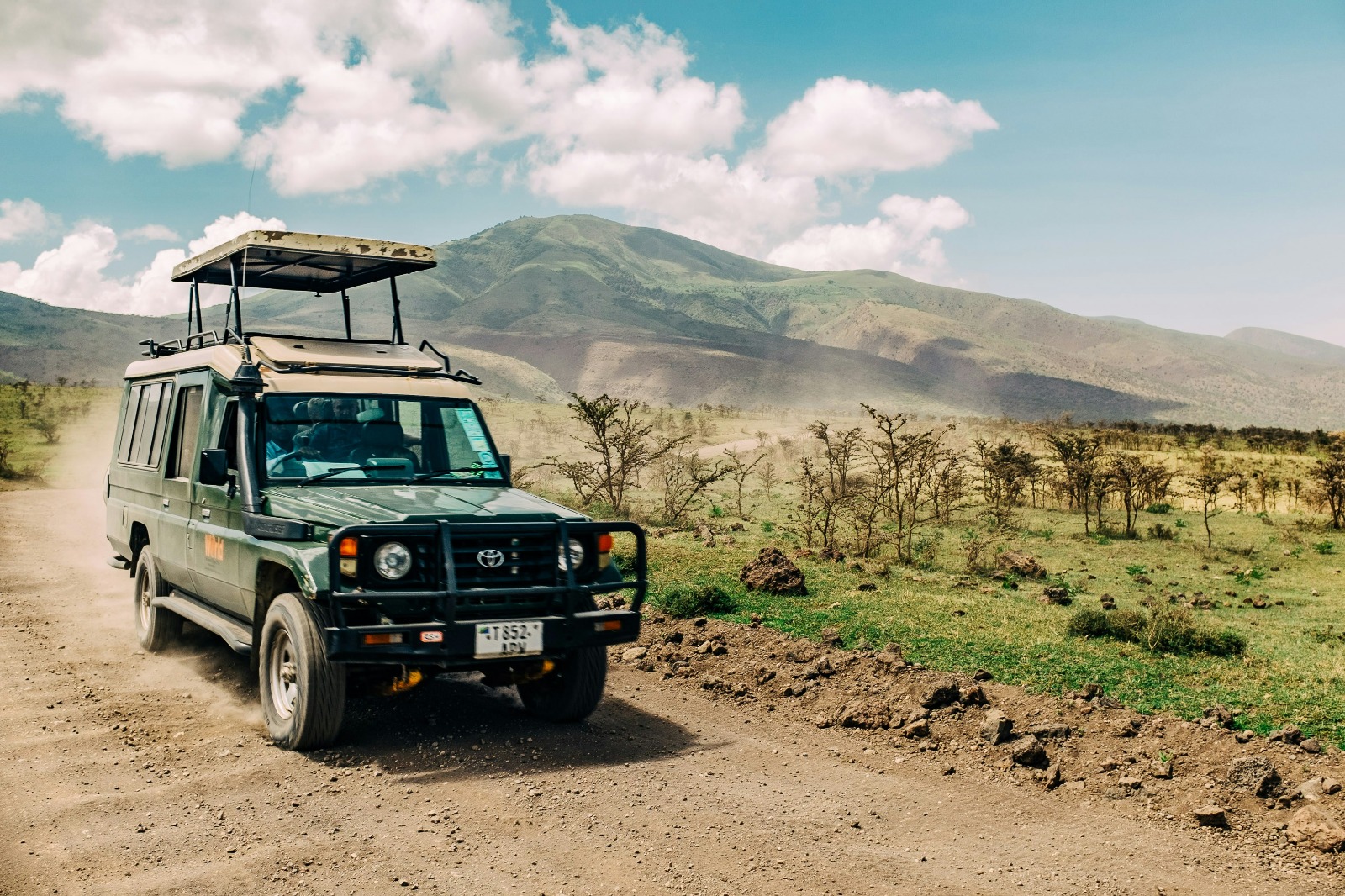 Safari game drive across the Kenyan savannah